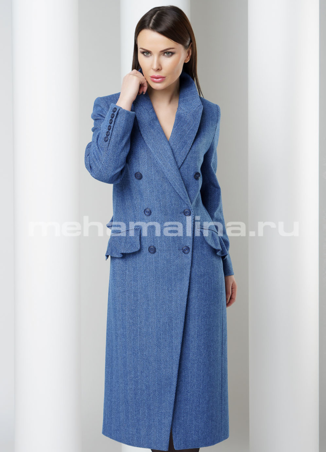 Пальто Avalon модель № 2517 меха малина