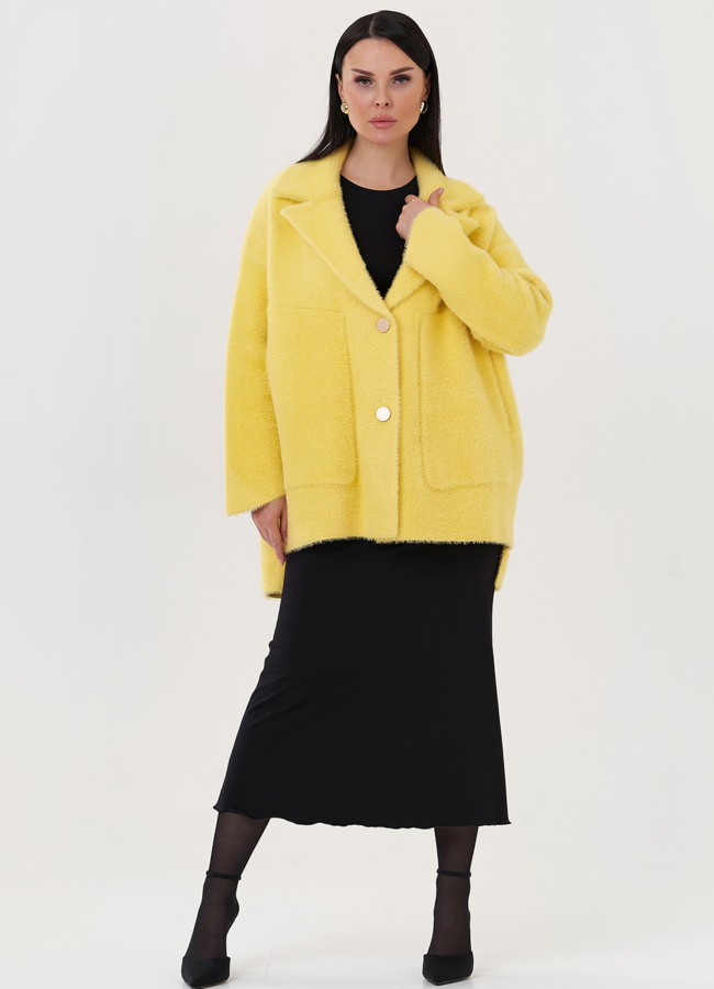 фото Укороченный кардиган с английским воротником модель № 22498