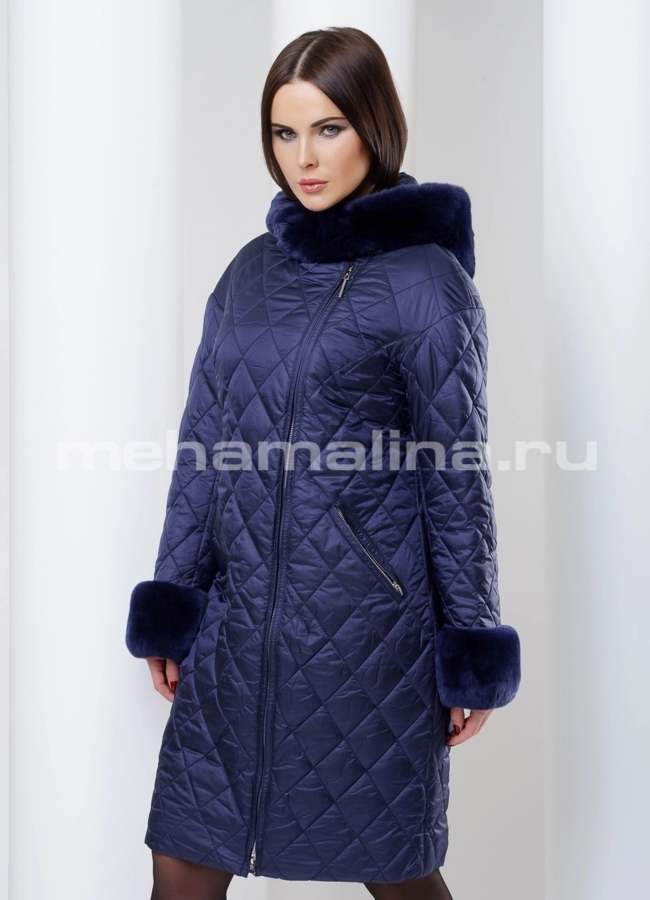 Куртка женская модель № П-93 меха малина