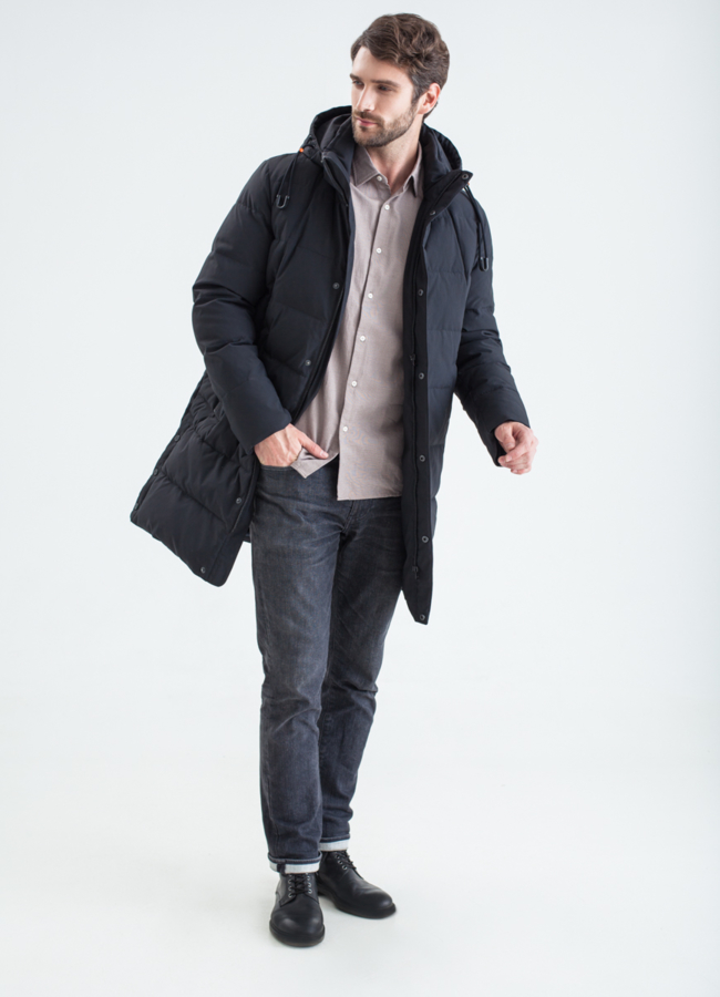 Зимний пуховик модель № КМ-77 универмаг малина