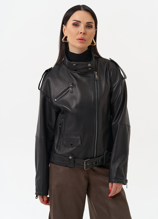 фото Куртка косуха из натуральной кожи модель № 30162 фото Куртка косуха из натуральной кожи модель № 30162