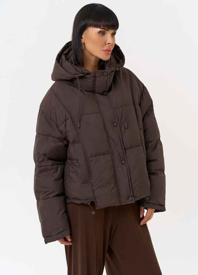 Женский короткий пуховик с капюшоном модель № 31580 универмаг малина Женский короткий пуховик с капюшоном модель № 31580 универмаг малина