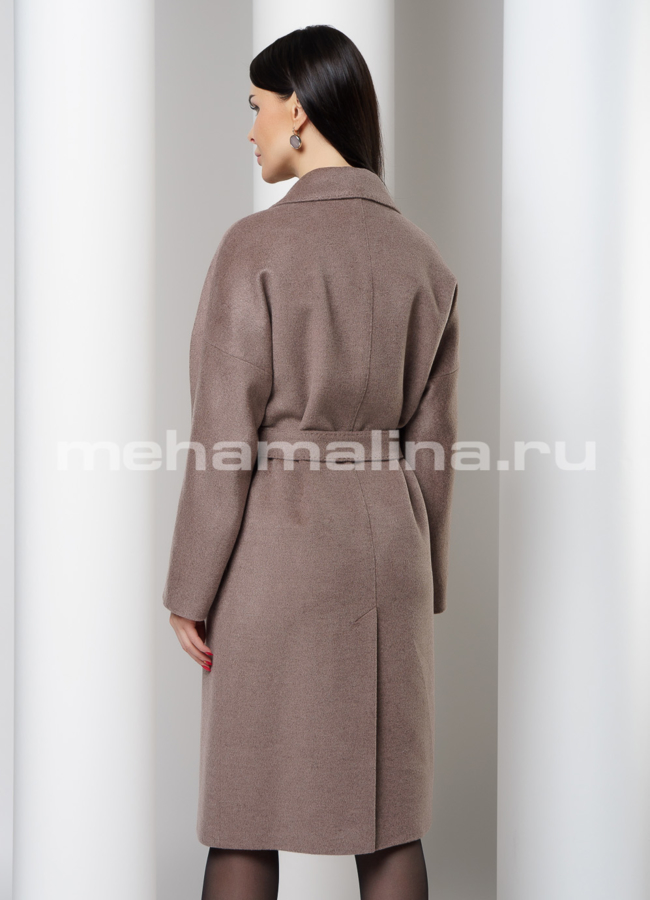 фото Пальто в цвете капучино, с английским воротником модель № 2567