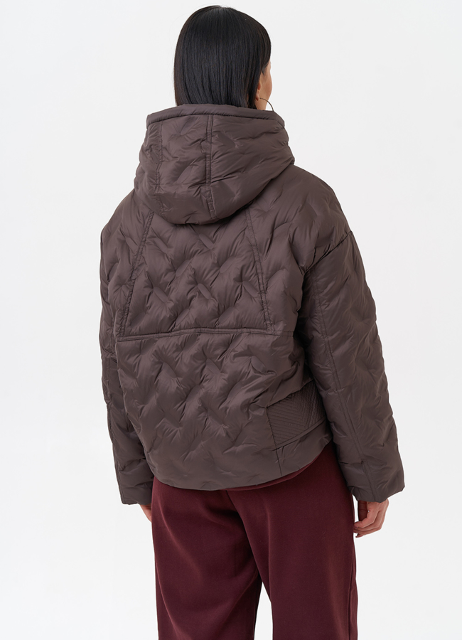 Женская куртка с капюшоном  модель № 29888 в кредит