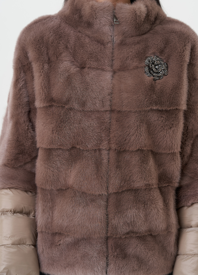 Норковая шуба-трансформер модель № 2175 в рассрочку