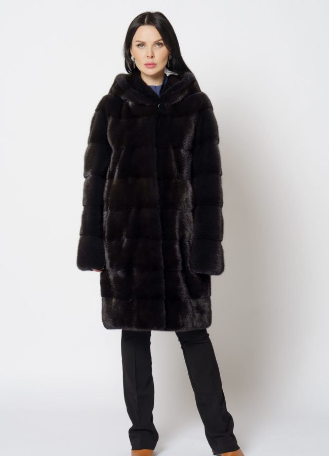 фото Шуба из скандинавской норки модель № S-510