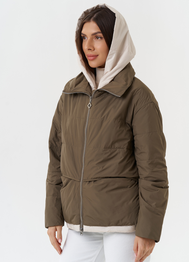 Куртка со съемным капюшоном модель № 27868 в рассрочку