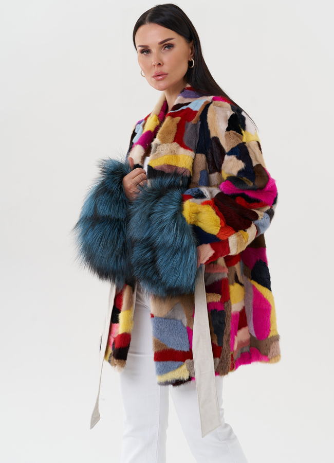 Женская шуба из норки  модель № 27622 в рассрочку