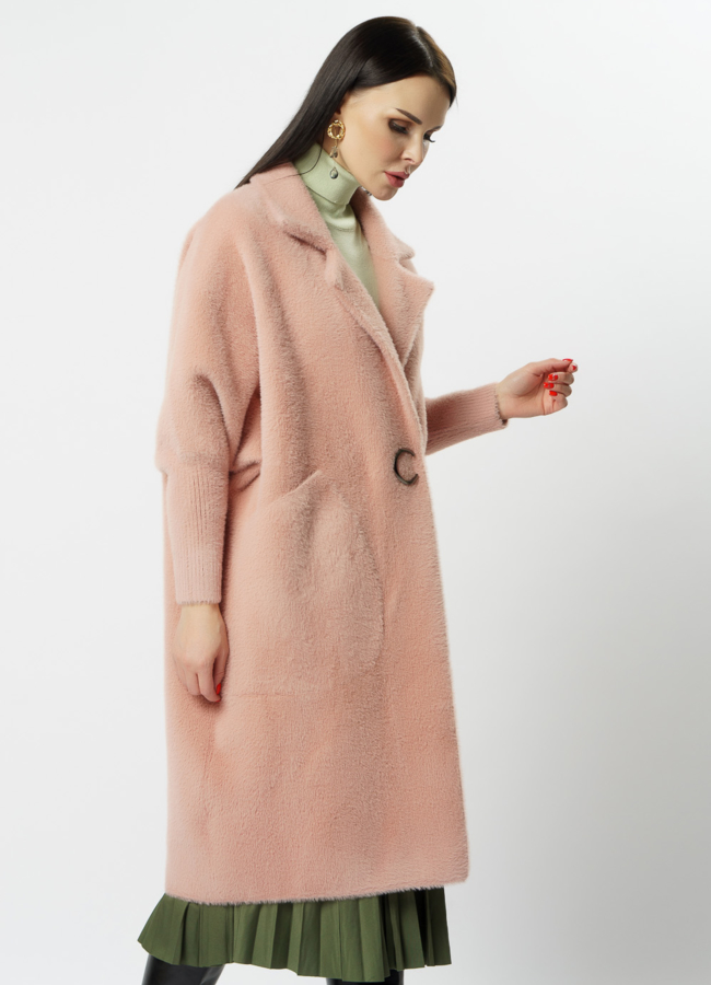 Женский кардиган в цвете пудра модель № 20517 универмаг малина