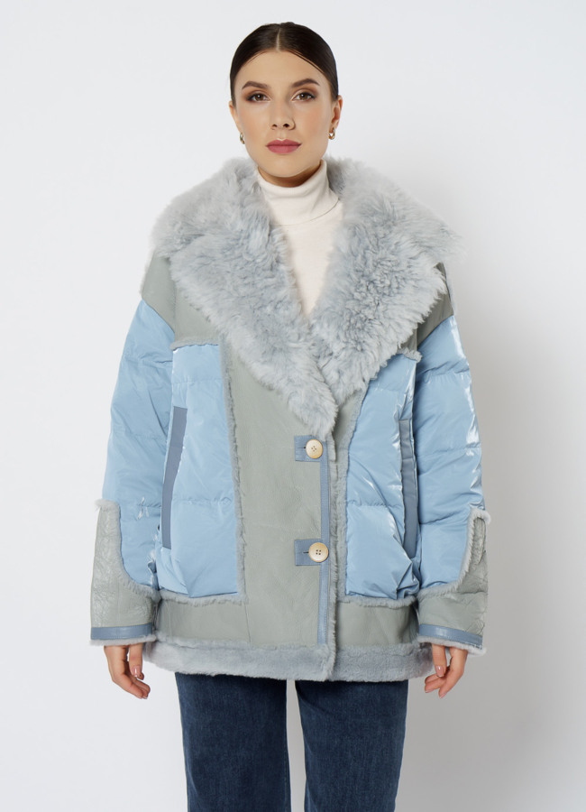 Пуховик с английским воротником модель № 2076 универмаг малина