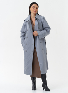Женский плащ с английским воротником