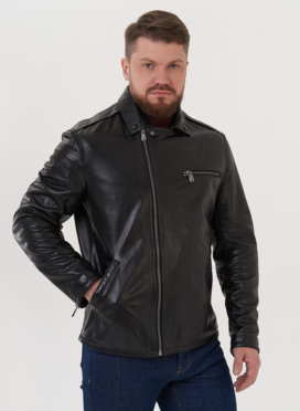 Мужская кожаная куртка 