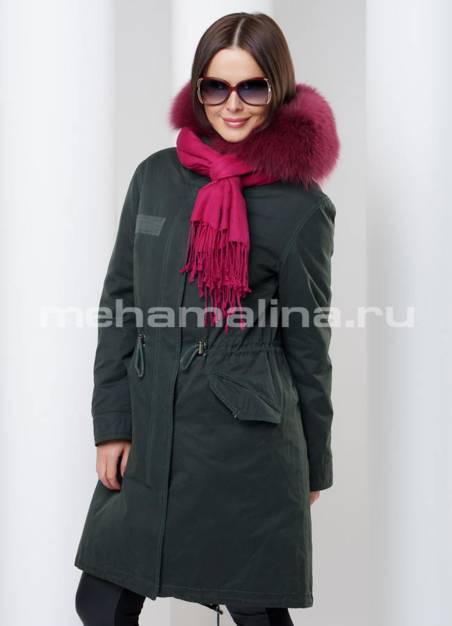 Женская парка модель № П-104 универмаг малина