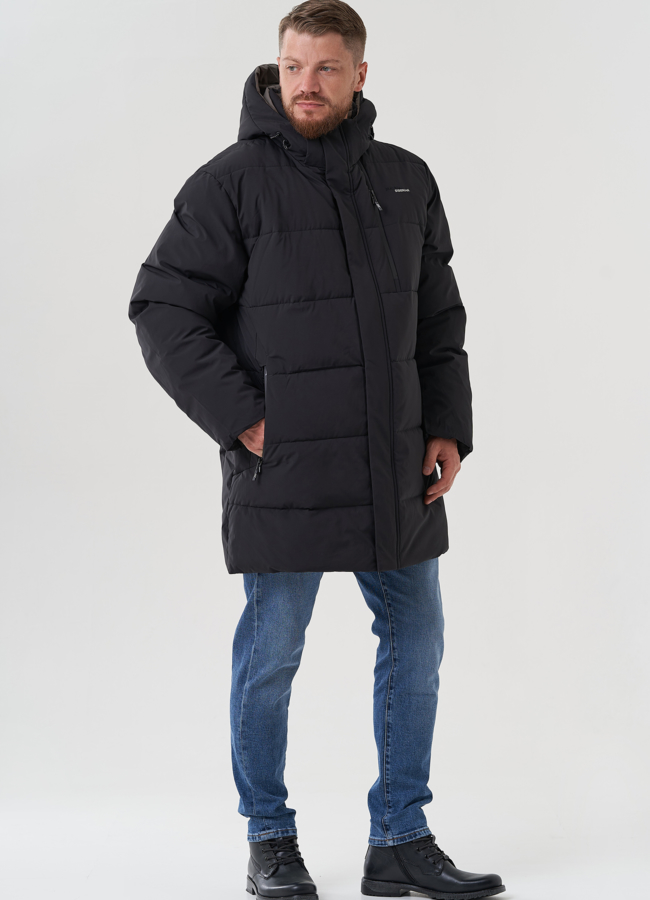 Мужской пуховик с капюшоном  модель № 82400, 82424 в кредит