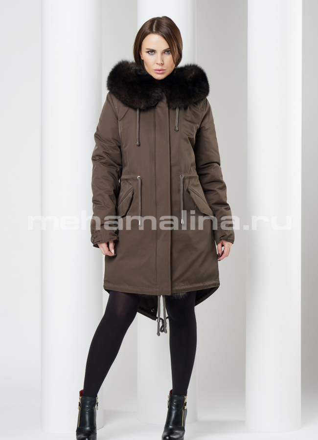 Парка с мехом Malina siberian wear модель № 11986 в рассрочку