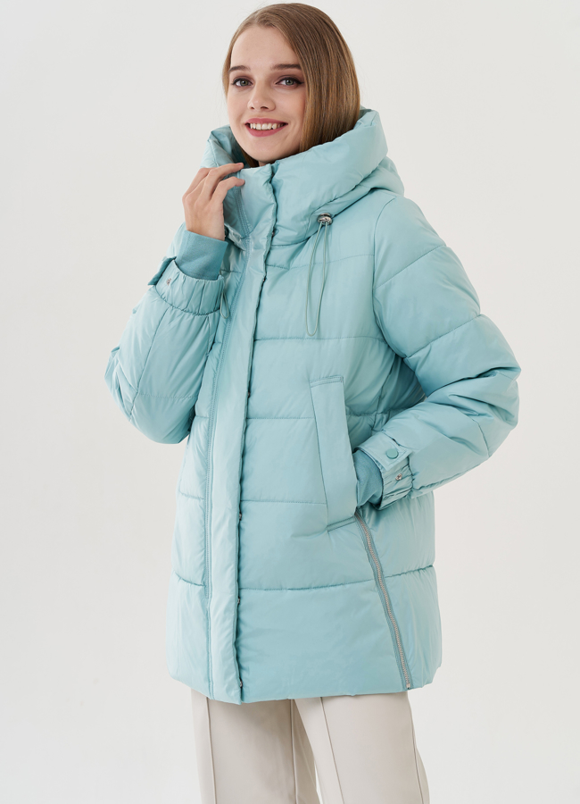 Женская куртка с капюшоном  модель № 25773 в кредит