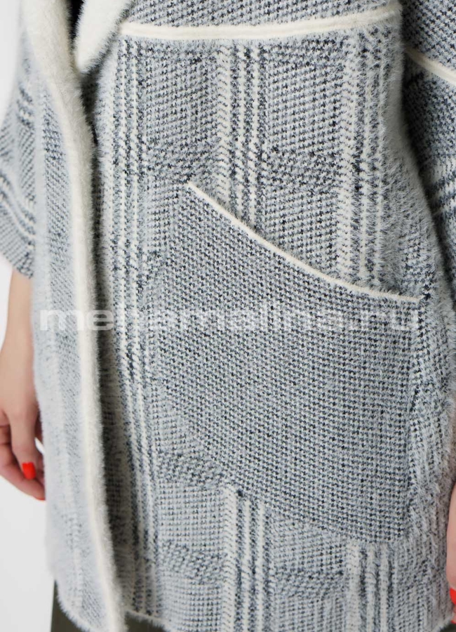 Пальто из микроворса модель № C-651 универмаг малина