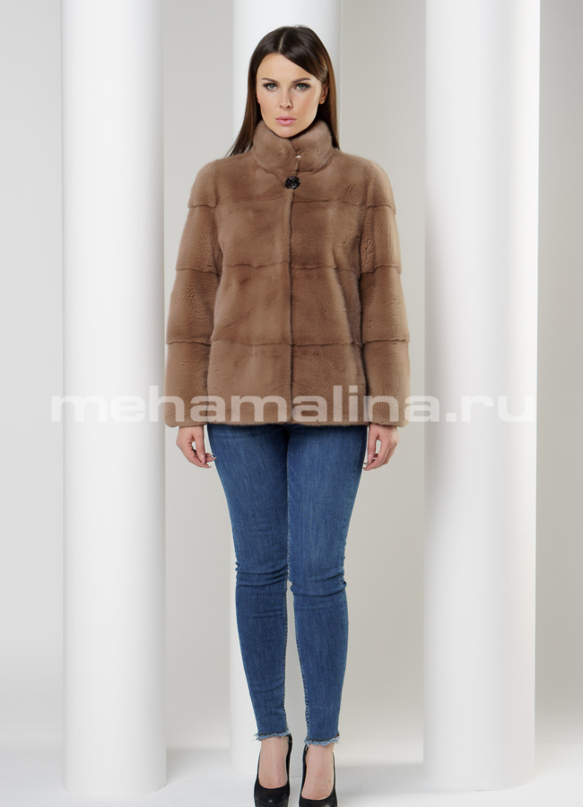 Шуба из скандинавской норки модель № S-595 в рассрочку