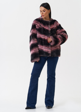 Короткая шуба из меха кролика Короткая шуба из меха кролика