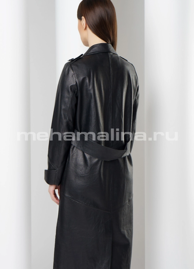 Плащ кожаный модель № K-433 универмаг малина