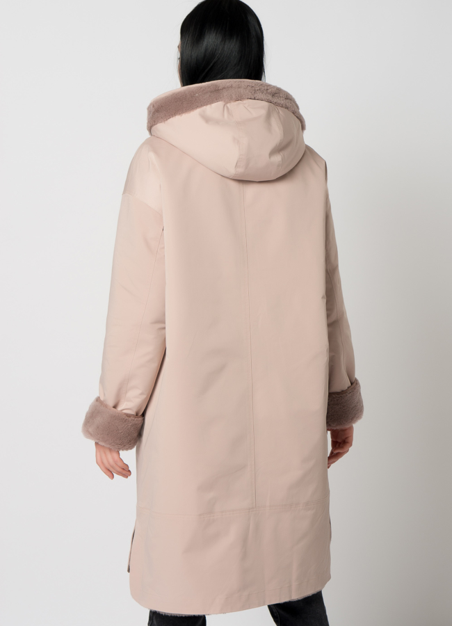 Двухсторонняя парка с шерстью модель № 61403 в кредит