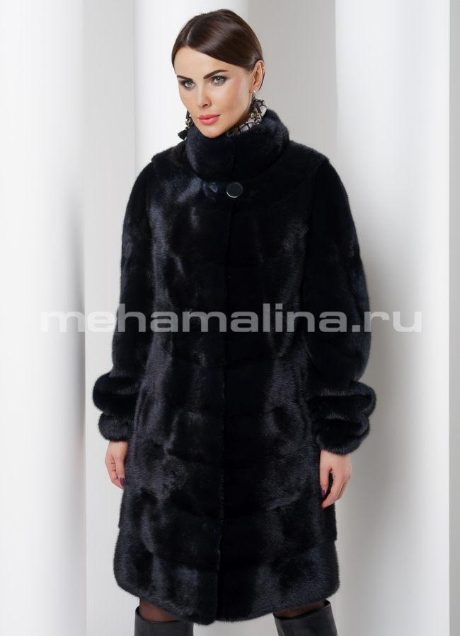 Шуба из скандинавской норки модель № S-523 универмаг малина