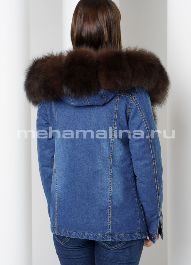 Джинсовая парка модель № П-217 в кредит