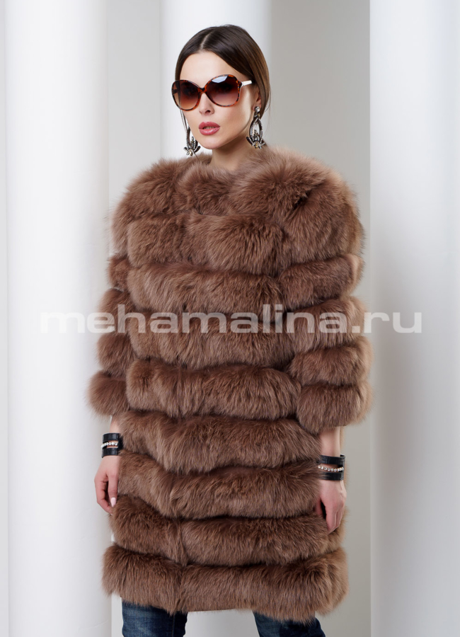 Жакет из песца модель № M-127 универмаг малина