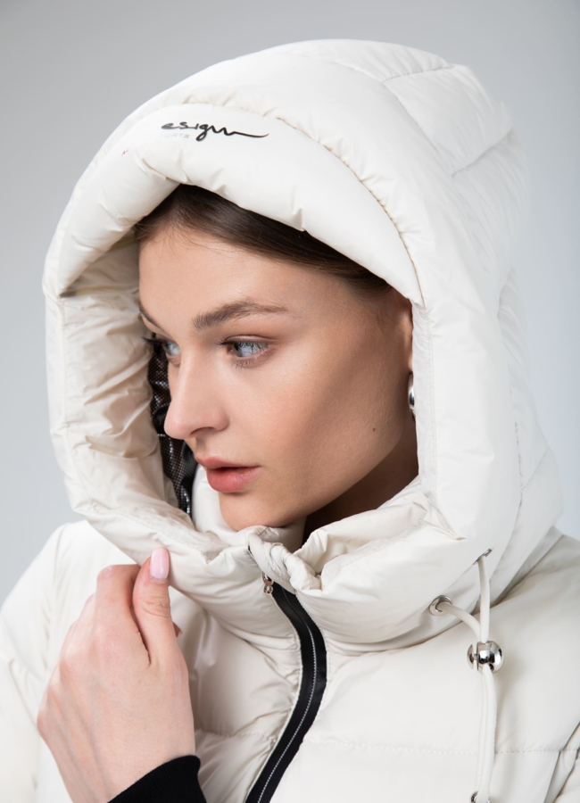 Пуховик женский  модель № 25801 универмаг малина