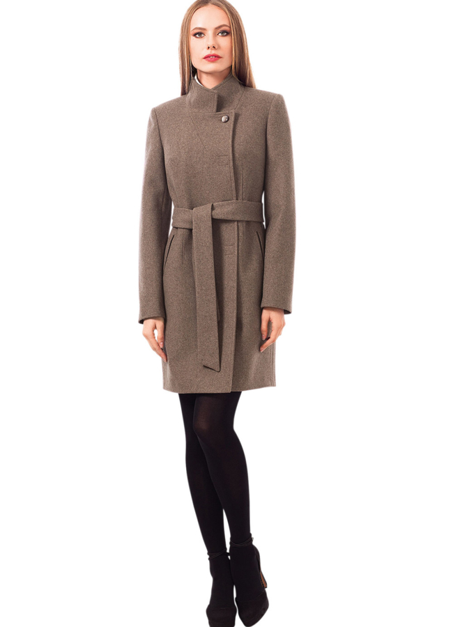 Пальто женское модель № BP-65 меха малина