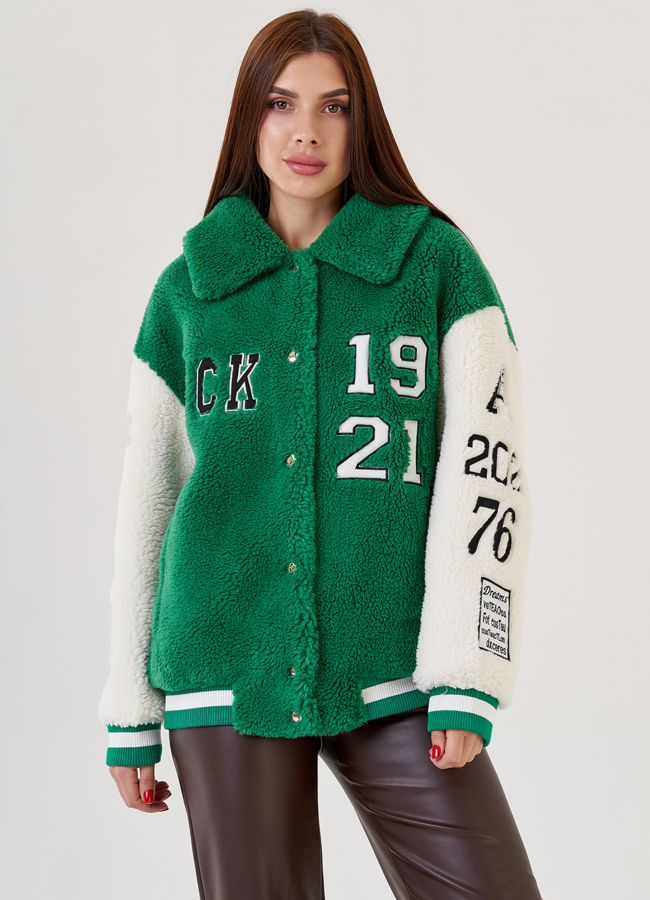 Женская куртка из искусственного меха  модель № 23418 в рассрочку