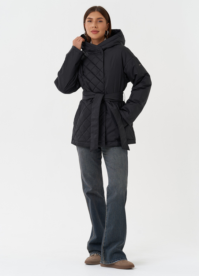 Женская куртка с акцентной стежкой модель № 28436 в кредит