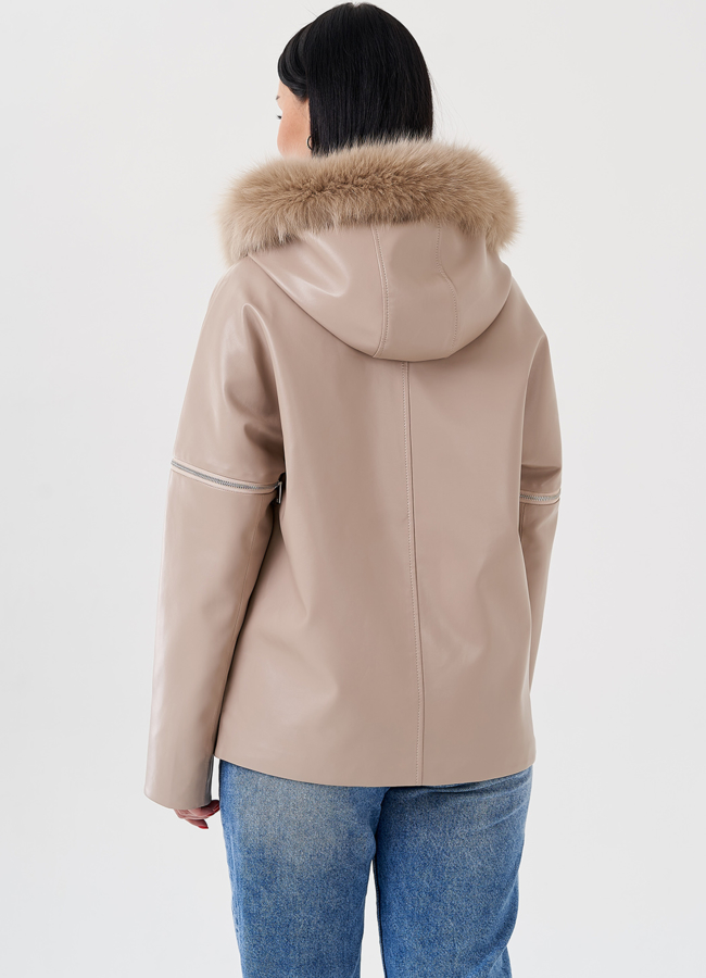 Женская куртка трансформер с капюшоном  модель № 24212 универмаг малина