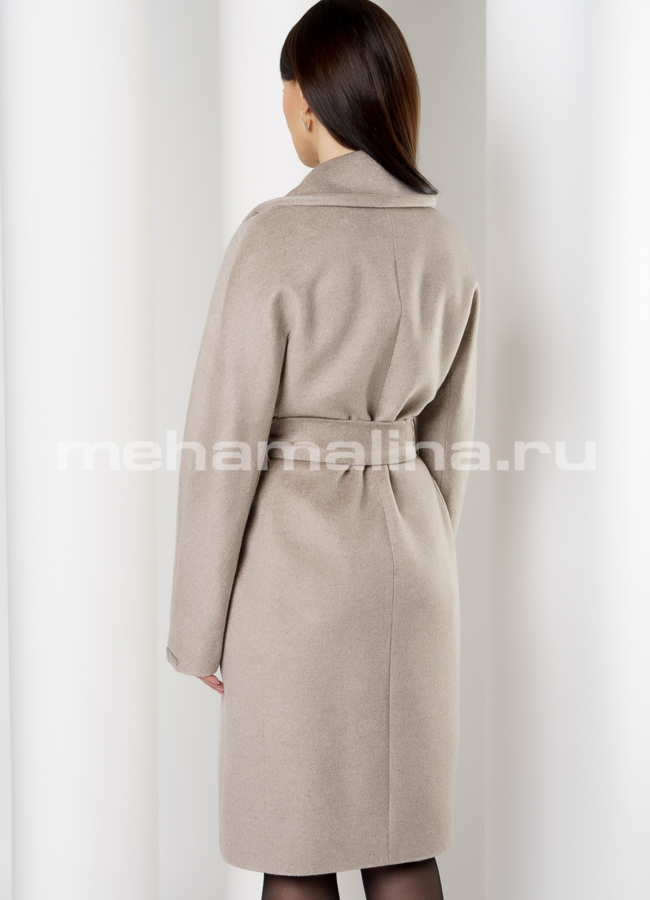 Светлое пальто Sharm модель № 10917 в кредит