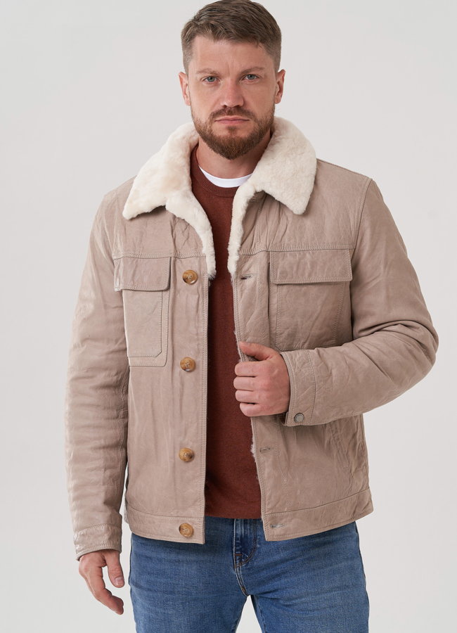 Куртка мужская из натуральной кожи модель № 82300 универмаг малина