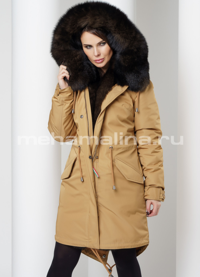Парка с мехом модель № П-214 универмаг малина