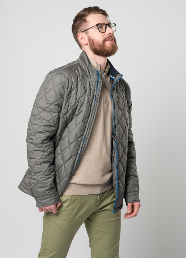 Мужская утепленная куртка на молнии модель № M9032 универмаг малина