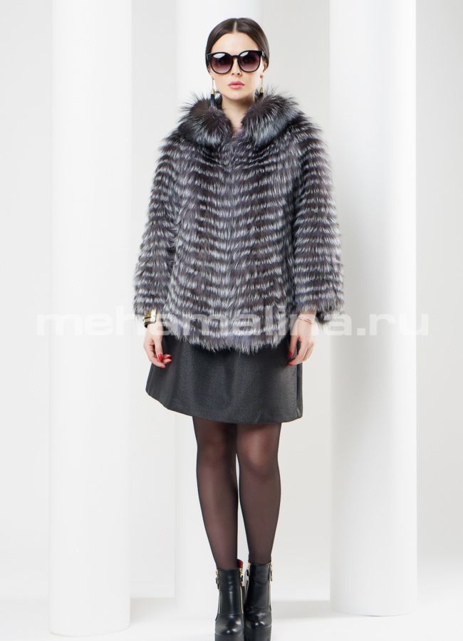 Облегченное Болеро из чернобурки модель № S-410 в рассрочку