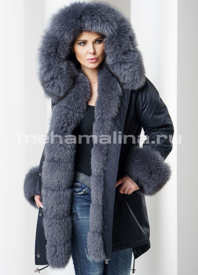 Женская парка модель № П-166 универмаг малина