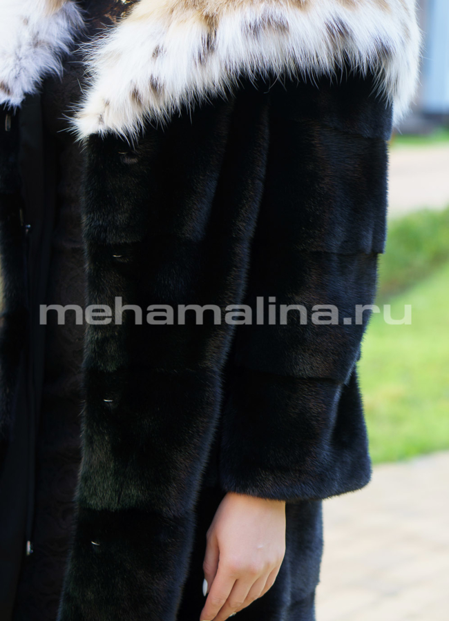 Шуба из норки модель № S-693 универмаг малина