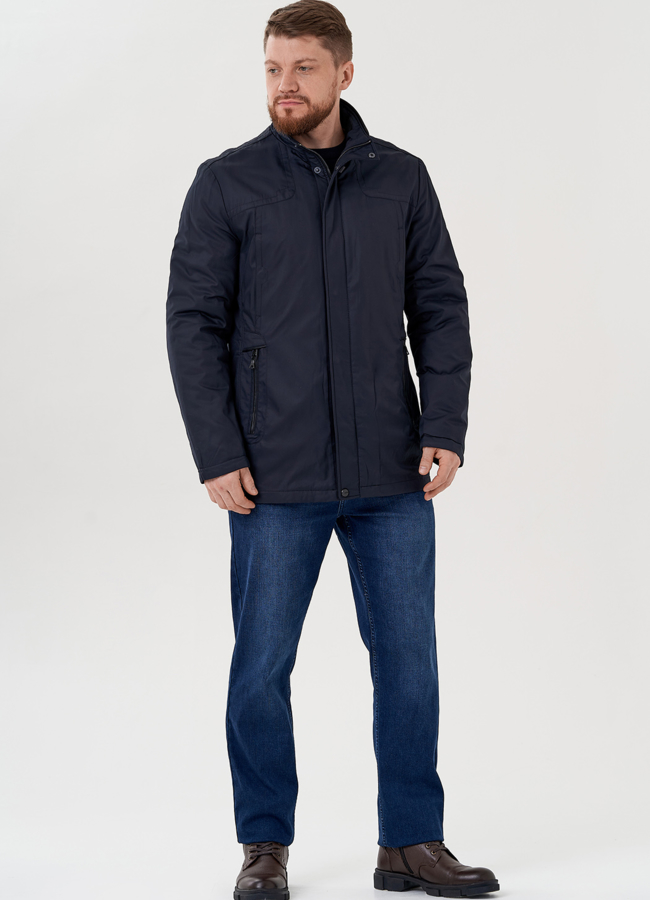 Куртка мужская синего цвета  модель № 24355 в кредит