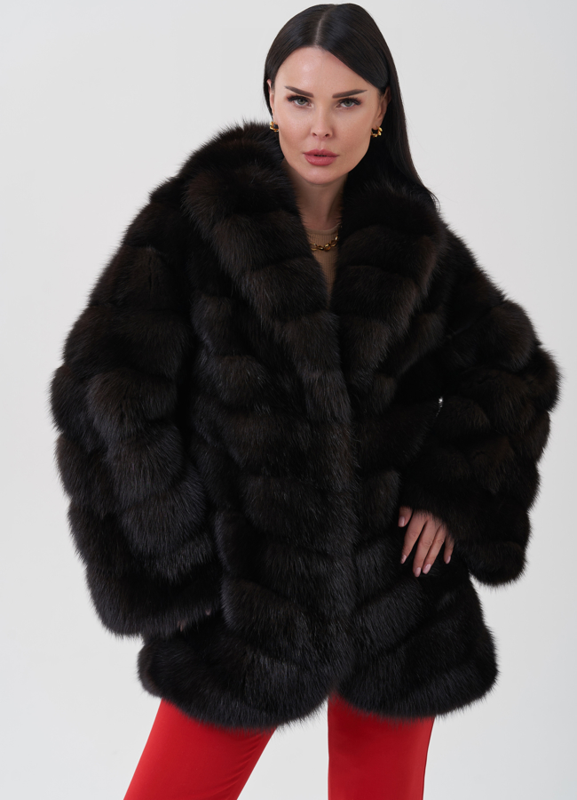 Шуба из куницы  модель № 24638 универмаг малина