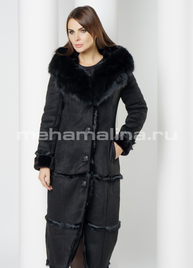 Дубленка эко модель № 17530 универмаг малина