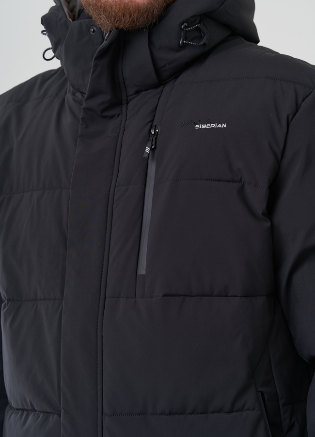 Мужской пуховик с капюшоном  модель № 82400, 82424 универмаг малина