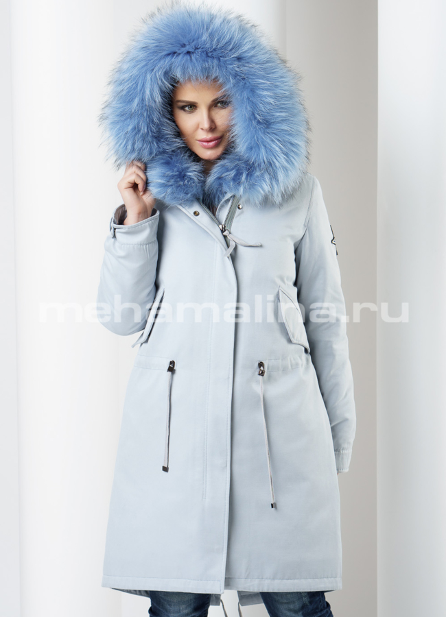 Меховая парка модель № П-168 универмаг малина