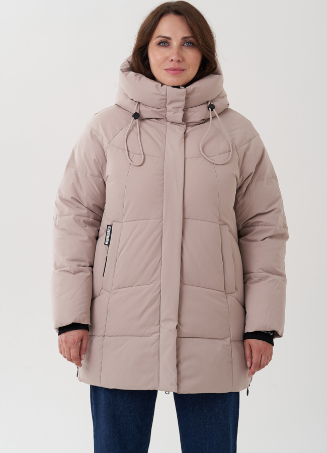 фото Женский пуховик с капюшоном  модель № 24953