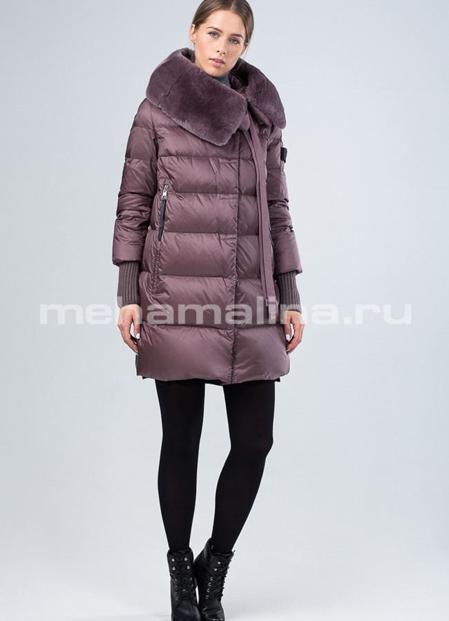 Пуховик зимний c капюшоном модель № П-263 в кредит