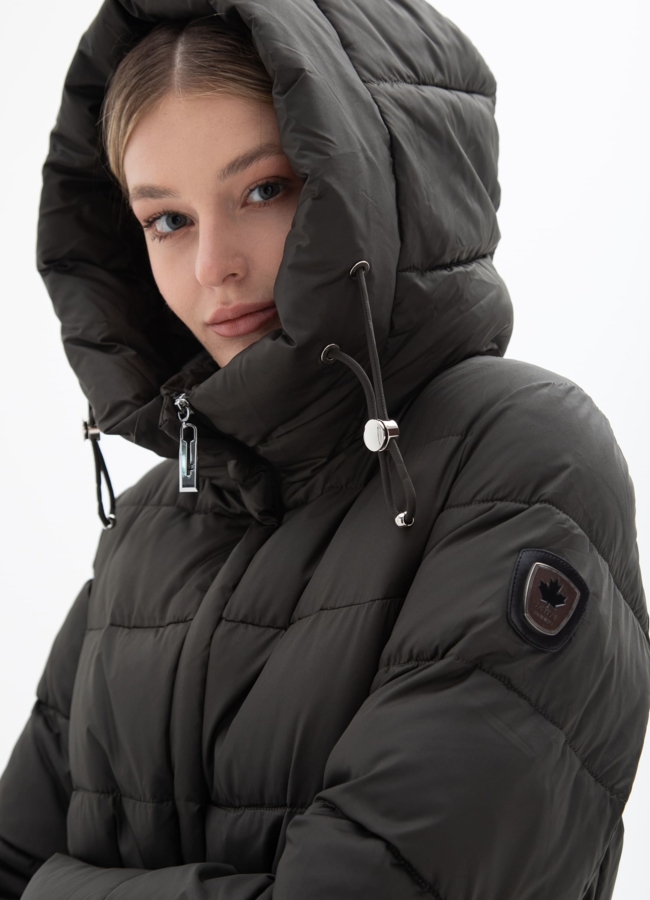 Пуховик женский  модель № 25567 универмаг малина