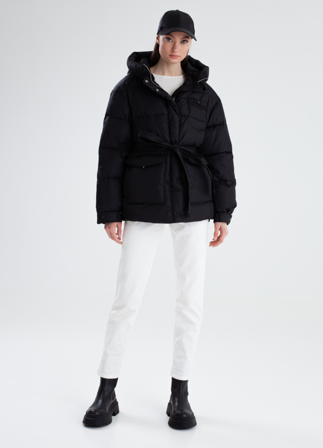 Короткий женский пуховик модель № 23343 в рассрочку