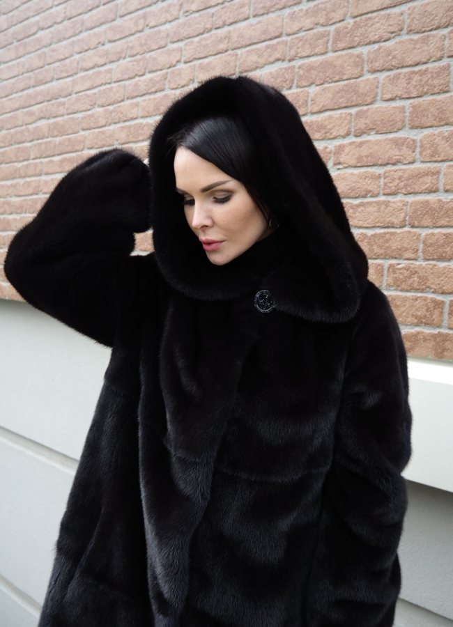 Шуба из норки модель № S-751 в рассрочку